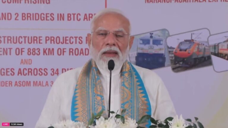 Modi unveils Kokrajhar development push, launches new Northeast train routes virtually